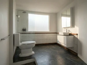 Private Superior Cabin bathroom aboard Aura Suci