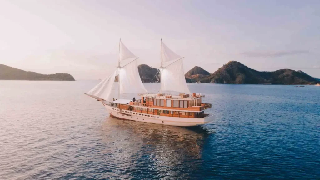 Sky deck on Elbark Cruise with seating and open views over the water
