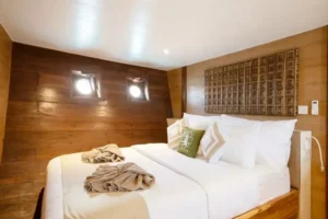 Two double beds in the Indo Master family suite
