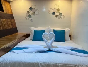 Front view of a Deluxe cabin aboard Lady Grace