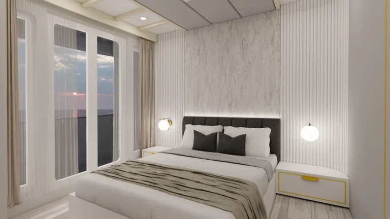Junior Suite Balcony cabin layout aboard LASHA