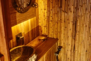 Vanity in a Mikumba Dua master cabin