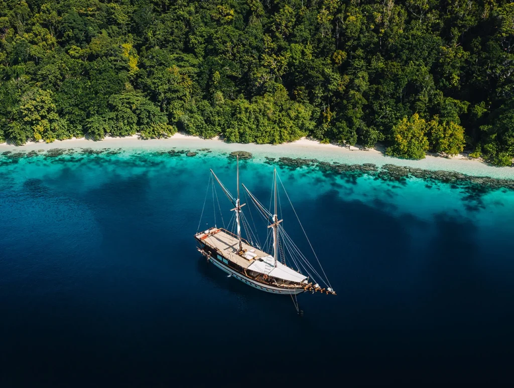 Deck view aboard Senja