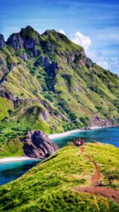 Natural landscape and wildlife view in the Komodo region