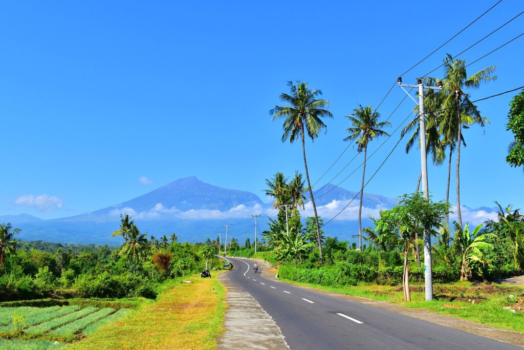 Natural landscape, coast and travel scenery on Lombok Island