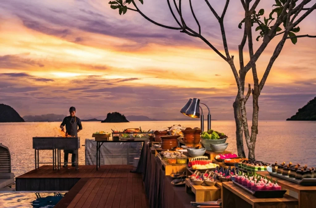 Food and drinks served at Layar Restaurant in Labuan Bajo