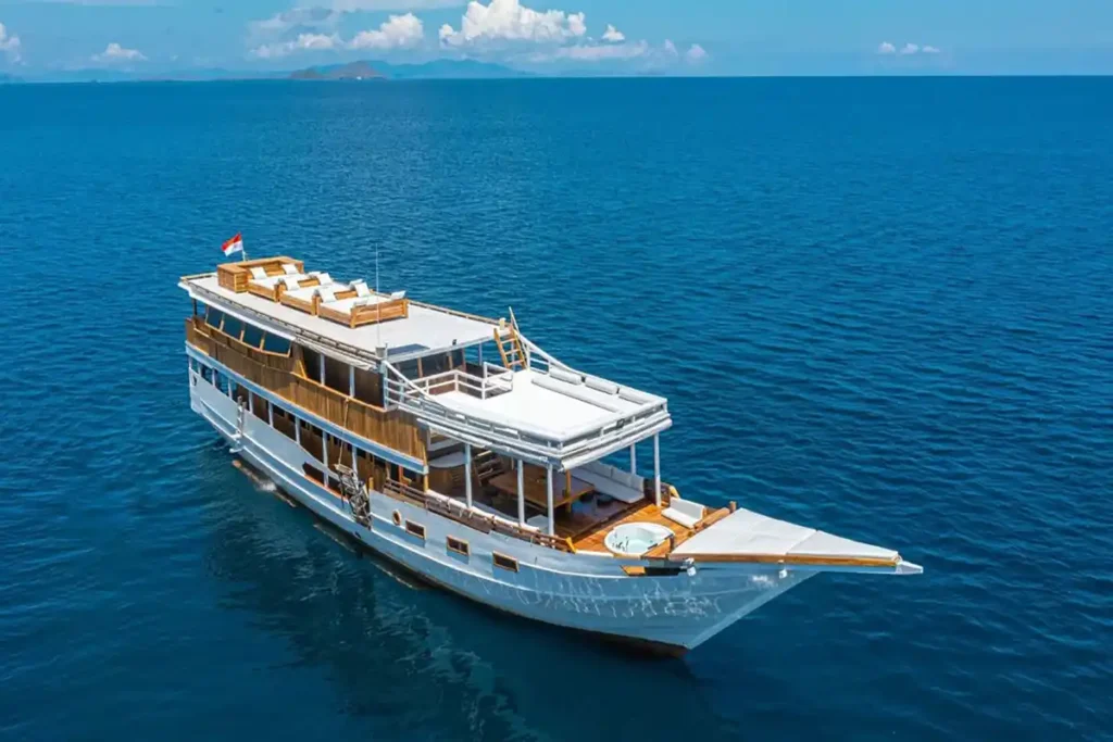 Exterior view of Malca Voyages in Indonesian waters