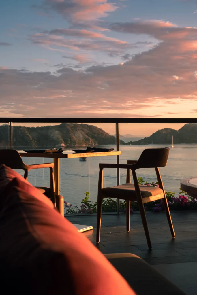 The Kliff Bistro cover showing the restaurant setting in Labuan Bajo